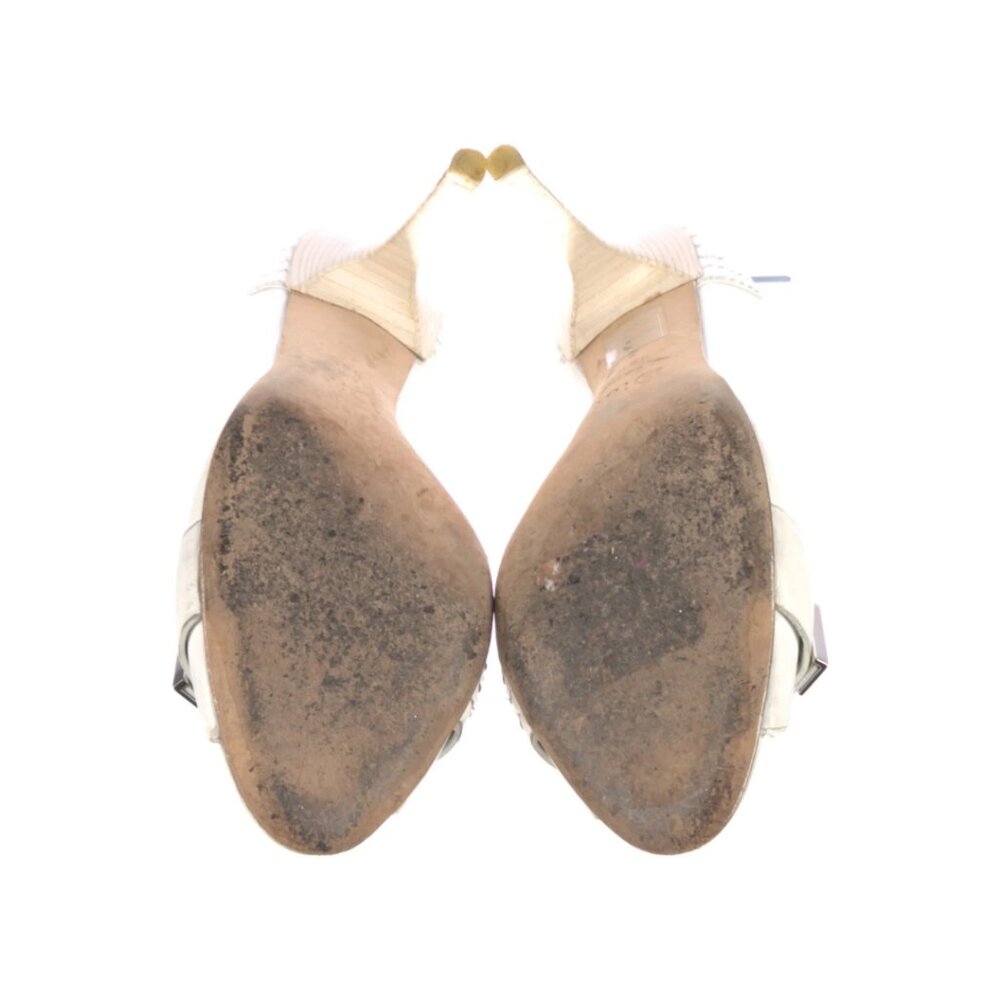 CHRISTIAN DIOR Leather Whipstitch Trim Sandals - Picture 5 of 5